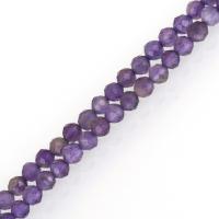 Amethyst Perle, Trommel, natürlich, violett, 3x3x3mm, Bohrung:ca. 1mm, Länge:ca. 16 ZollInch, ca. 141PCs/Strang, verkauft von Strang