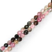 Natürlicher Turmalin Perlen, verschiedene Größen vorhanden, farbenfroh, Bohrung:ca. 1mm, Länge:ca. 15 ZollInch, ca. 131PCs/Strang, verkauft von Strang