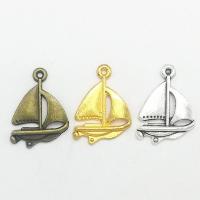Vehicle Shaped Zinc Alloy Pendants, Sail Boat, plated Approx 1mm 