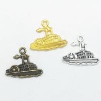Vehicle Shaped Zinc Alloy Pendants, Ship, plated Approx 1mm 
