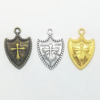 Zinc Alloy Jewelry Pendants, Shield, plated Approx 1mm 