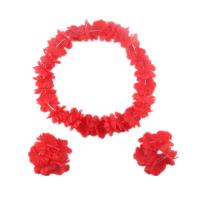 Cloth Headdress Wrist Flower Set, wrist wreath & hair wreath, fashion jewelry & for children 110cm,20cm 
