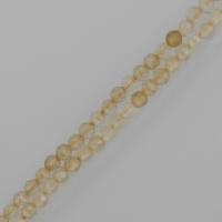Rutilated Quartz Beads, Round, natural, yellow Approx 1mm Approx 15.5 Inch, Approx 