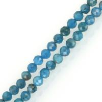 Apatites Beads, Round, natural, faceted, blue Approx 1mm Approx 15.5 Inch, Approx 