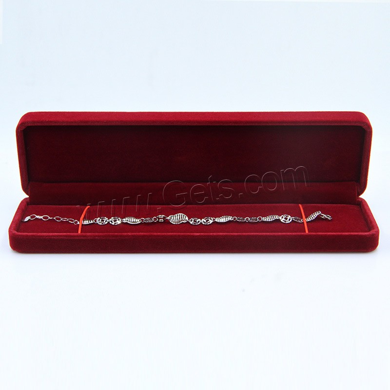 Velveteen Jewelry Display Box, different styles for choice, more colors for choice, 5PCs/Lot, Sold By Lot