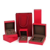 Papel Caja de exhibición de joyas, con Microfibra, Espesar & diferentes estilos para la opción, más colores para la opción, Vendido por UD