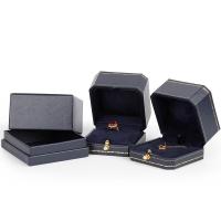 Paper Jewelry Display Box, with Velveteen, blue 