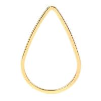 Zinc Alloy Earring Drop Component, Teardrop, gold color plated, nickel, lead & cadmium free, 37*24mm 