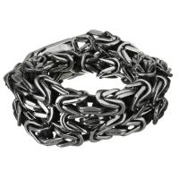 Stainless Steel Bracelet, for man & blacken, 10mm Approx 24 Inch 