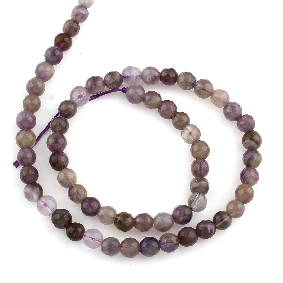 Natürliche Amethyst Perlen, rund, Februar Birthstone & verschiedene Größen vorhanden & facettierte, Bohrung:ca. 1mm, verkauft von Strang