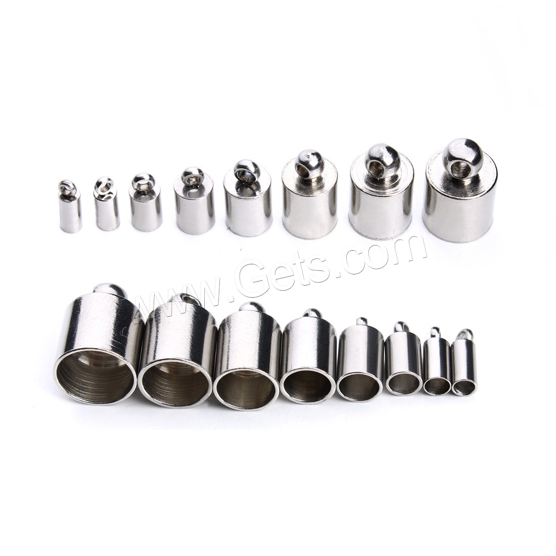 Stainless Steel Tips, different size for choice & with end cap, 20PC/Bag, Sold By Bag