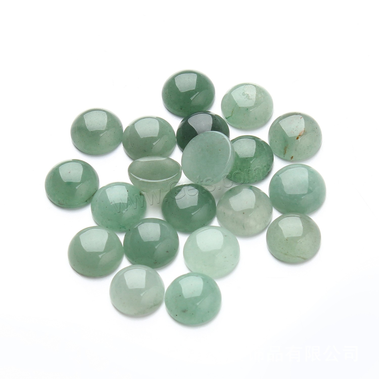 Зеленый авантюрин кабошон, ювелирные изделия драгоценный камень раз & разный размер для выбора & плоской задней панелью, 20PC/сумка, продается сумка