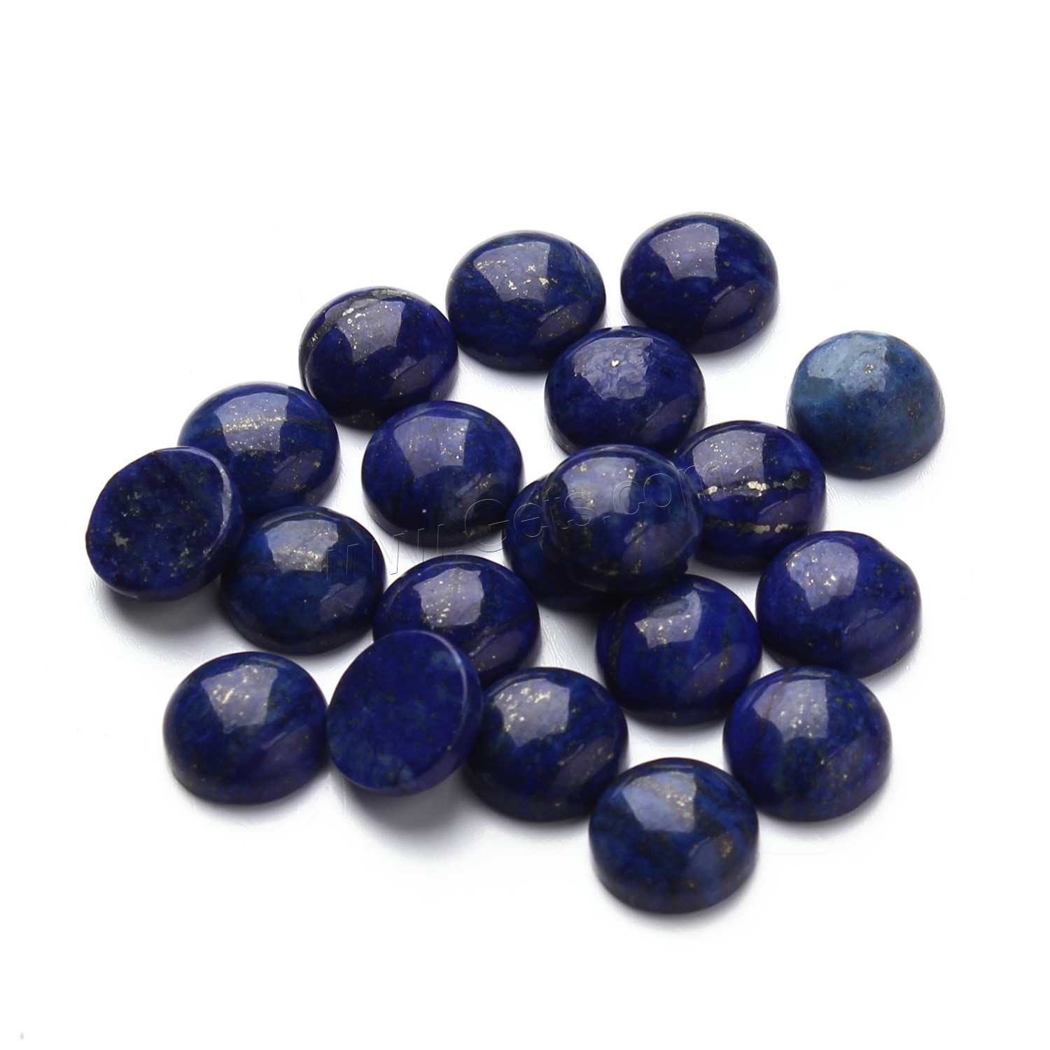 Lapis Lazuli Cabochon, time gem jewelry & different size for choice & flat back, 20PC/Bag, Sold By Bag