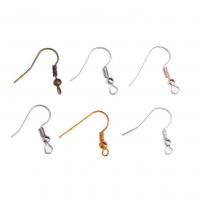 Zinc Alloy Hook Earwire, plated, environment-friendly package, mixed colors, 18mm,19mm, 10/Box 
