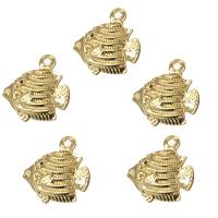 Animal Brass Pendants, Fish, gold color plated, nickel, lead & cadmium free Approx 2mm, Approx 