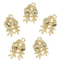 Animal Brass Pendants, Bird, gold color plated, nickel, lead & cadmium free Approx 1mm, Approx 