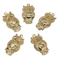 Animal Brass Pendants, Owl, gold color plated, nickel, lead & cadmium free Approx 1mm, Approx 