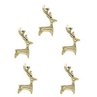 Animal Brass Pendants, Deer, gold color plated, nickel, lead & cadmium free Approx 1mm, Approx 