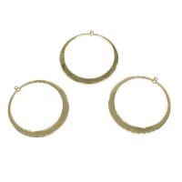 Brass Jewelry Pendants, Donut, gold color plated, nickel, lead & cadmium free Approx 2mm, Approx 