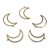 Brass Jewelry Pendants, Moon, gold color plated, nickel, lead & cadmium free Approx 1mm, Approx 