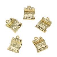 Brass Jewelry Pendants, gold color plated Approx 1mm, Approx 