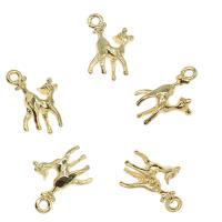 Animal Brass Pendants, Deer, gold color plated Approx 2mm, Approx 