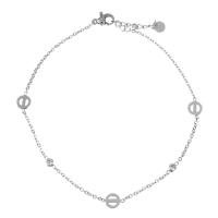 Stainless Steel Chain Bracelets, with 1.5inch extender chain, oval chain & for woman, original color  1.5mm Approx 9 Inch 