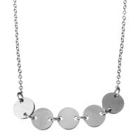 Stainless Steel Jewelry Necklace, with 2inch extender chain, oval chain & for woman, original color 1mm Approx 16 Inch 