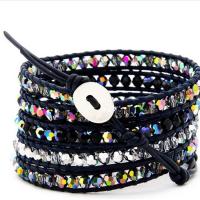 Wrap Bracelets, Crystal, multilayer & Unisex, 4mm cm, 95 cm 