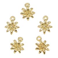 Brass Flower Pendants, gold color plated, nickel, lead & cadmium free Approx 1mm, Approx 
