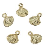 Brass Jewelry Pendants, Shell, gold color plated, nickel, lead & cadmium free Approx 2mm, Approx 