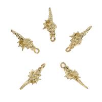 Brass Jewelry Pendants, Conch, gold color plated, nickel, lead & cadmium free Approx 2mm, Approx 