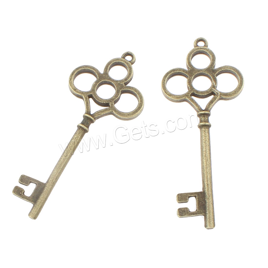 Zinc Alloy Key Pendants, plated, more colors for choice, 66x27x2.5mm, Hole:Approx 2.5mm, Sold By PC