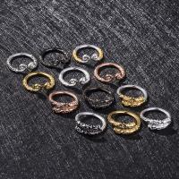 Brass Open Finger Ring, plated, Unisex & adjustable US Ring 
