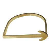 Stainless Steel Bangle, gold color plated, for woman, 19mm,5mm,58mm 