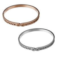 Stainless Steel Bangle, plated, for woman 6mm, Inner Approx 62.5mm 