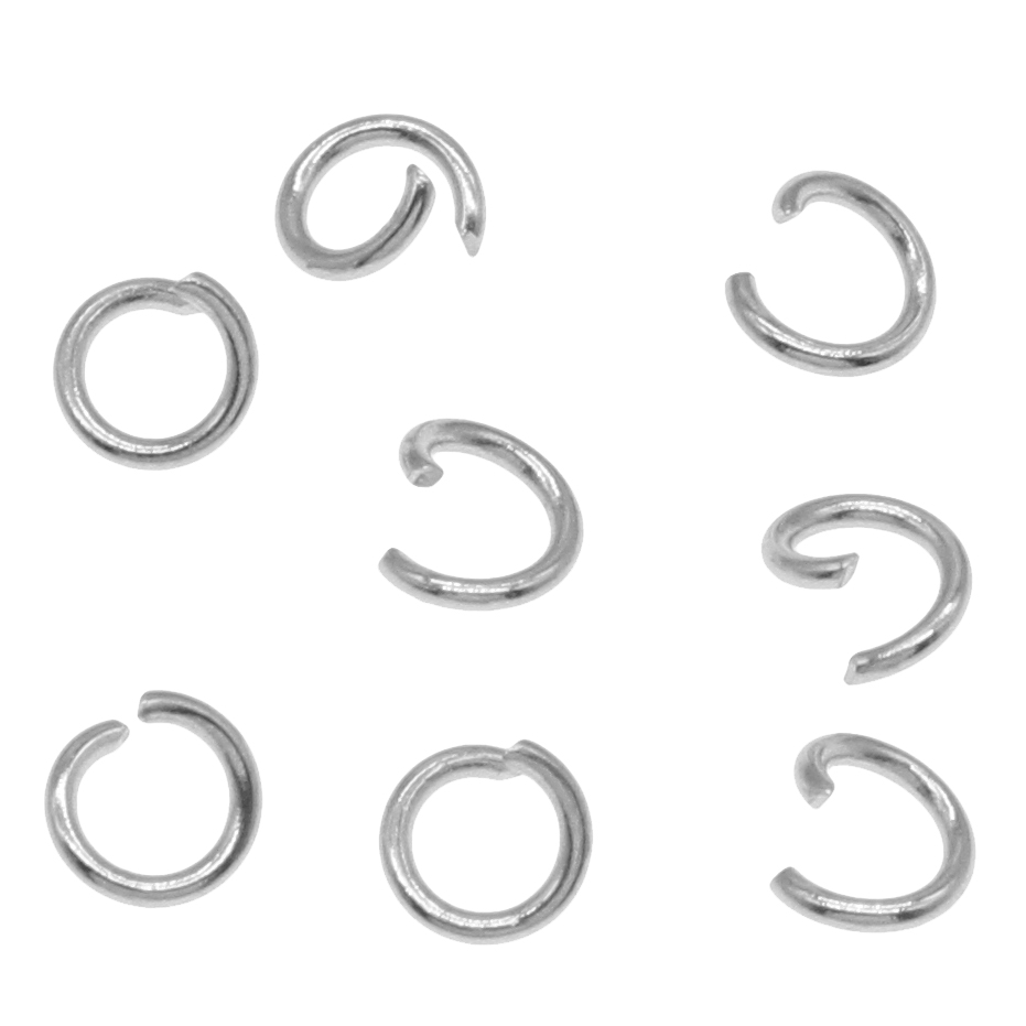 Edelstahl öffnen Sprung Ring, verschiedene Größen vorhanden, originale Farbe, verkauft von Menge