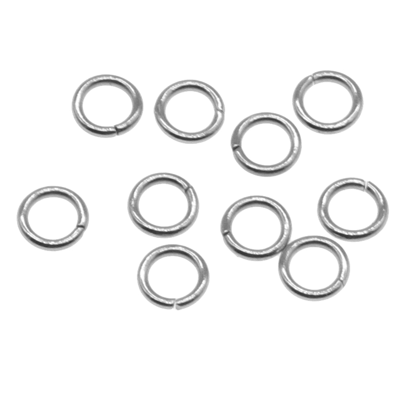 Machine Cut Stainless Steel Closed Jump Ring, different size for choice, original color, Sold By Lot