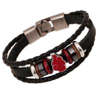 PU Leder Armband, mit Zinklegierung, plattiert, Modeschmuck & unisex, keine, Länge:7.8 ZollInch, verkauft von Paar