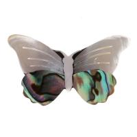 Abalone Shell Brooch, Butterfly, plated, fashion jewelry & Unisex, 50*30mm 