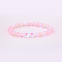 Natural Stone Bracelet, for woman & frosted Approx 17 Inch 