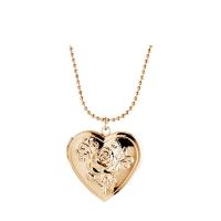 Brass Jewelry Necklace, with 5cm extender chain, Heart, for woman Approx 15.7 Inch 