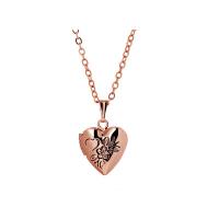 Zinc Alloy Locket Necklace, with 5cm extender chain, Heart, for woman Approx 15.7 Inch 