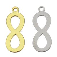 Hollow Brass Pendants, Infinity, high quality plated Approx 1.5mm 