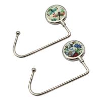 Zinc Alloy Bag Hanger, with Plastic, plated, portable & anti-skidding 