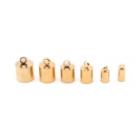 Stainless Steel Jewelry Clasp, plated golden 