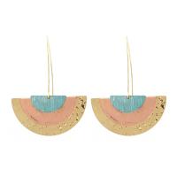 Zinc Alloy Drop Earring, plated, fashion jewelry & for woman, golden 