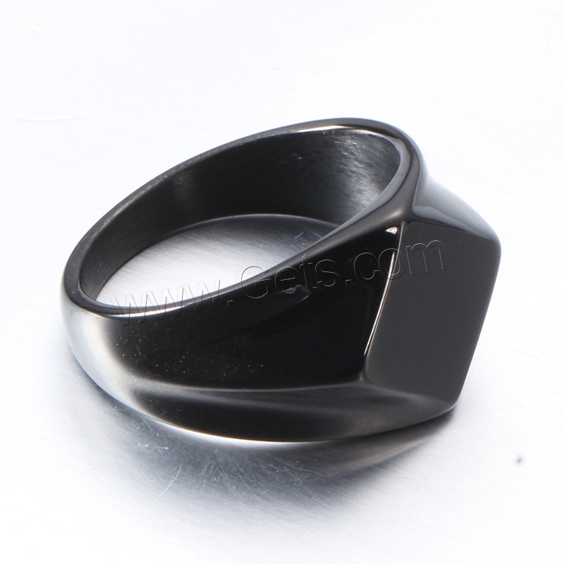 Anillo de dedo de acero Titanium de, Partículas de acero, chapado, diverso tamaño para la opción & para hombre, más colores para la opción, 18mm, Vendido por UD