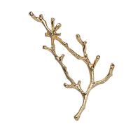 Hair Stick Findings, Brass, Branch, real gold plated, DIY, 33*60mm 