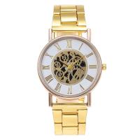 Women Wrist Watch, Zinc Alloy, stainless steel foldover clasp, Round, plated, for woman .4 Inch 